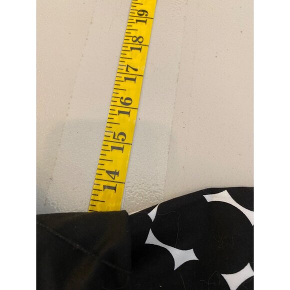 Jones Wear Dress Black White Geometric Pattern Sleeveless V-Neck w/ Belt Size 4 - Picture 7 of 9